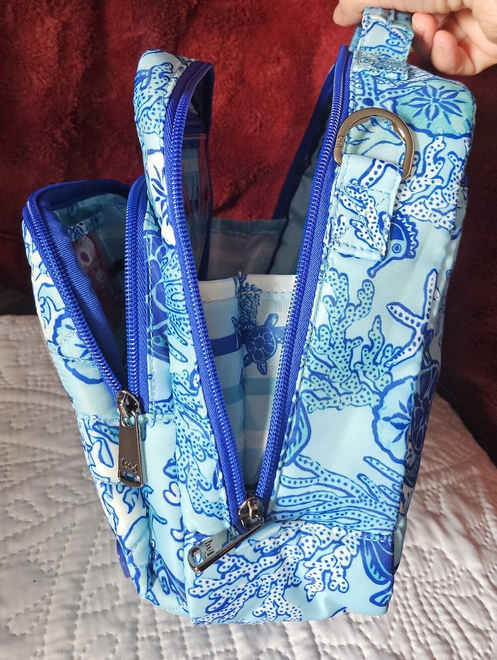 NWT Lug Ranger 2 In Sealife Blue - Beach Resort Or Cruise Travel Crossbody - Picture 4 of 9